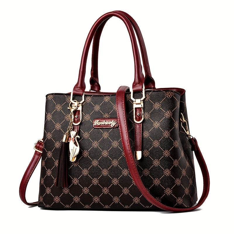 Mala de Ombro Feminina de Grande Capacidade – Elegante e Prática para Trabalho e Dia-a-Dia