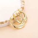 Brincos em Prata 925 com Esferas Douradas – Elegância Luxuosa com Caixa de Oferta