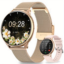 Smartwatch Unissexo Rose Gold – 120+ Modos Desportivos, Chamadas sem Fios e Monitor de Fitness