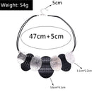 Choker Feminino Vintage em Metal – Colar Redondo de Declaração para Festas e Presentes