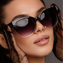Óculos de Sol Retro Estilo Cat Eye – Lentes Degradé, Design Moderno e Unissexo, Proteção UV400