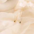 Colar Feminino eManco em Aço Inoxidável Banhado a Ouro – Pendente Gota de Água Ajustável