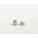 Argolas Huggie Banhadas a Ouro 14K com Diamantes – Brincos Elegantes para Mulher