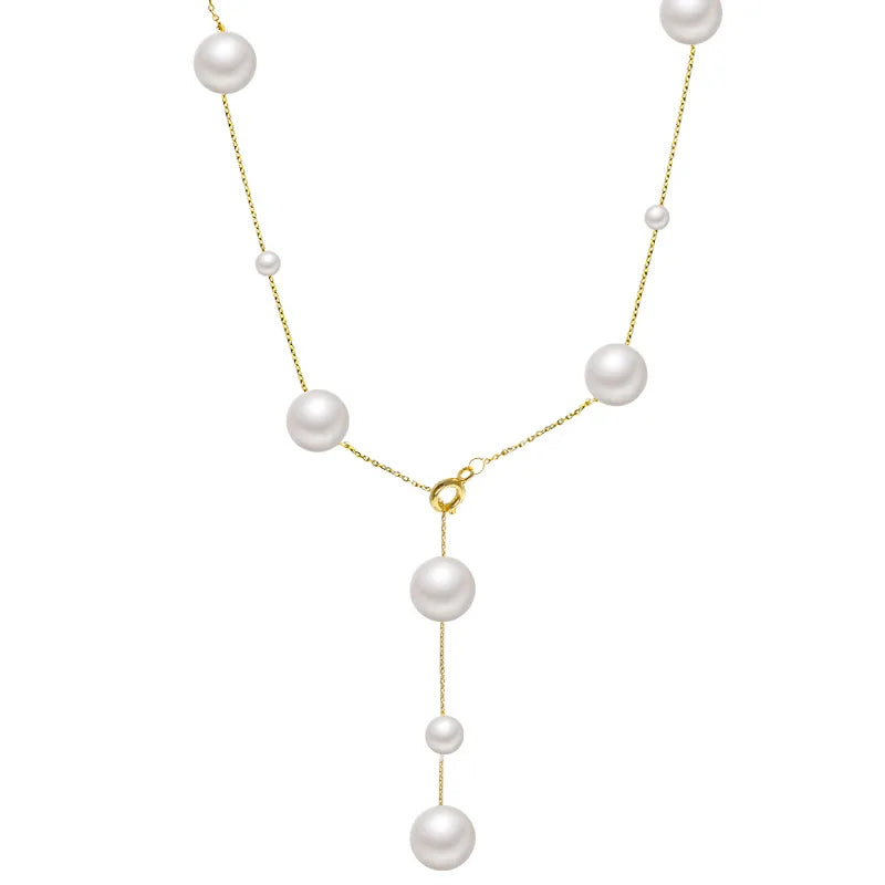 Colar Feminino Pérola Shell Céu Estrelado – Design Francês Elegante e Luxo Leve