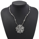 Choker Feminino Vintage em Metal – Colar Redondo de Declaração para Festas e Presentes