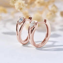 Brincos Argola com Pendente em Gota e Zircónia – Dourados, Fashion e Versáteis para Mulher