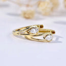 Brincos Argola com Pendente em Gota e Zircónia – Dourados, Fashion e Versáteis para Mulher