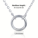 Colar em Prata 925 com Pendente Circular – Hipoalergénico, Elegante e com Caixa de Oferta