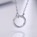 Colar em Prata 925 com Pendente Circular – Hipoalergénico, Elegante e com Caixa de Oferta