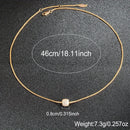 Colar em Prata 925 com Pendente Esfera Geométrica em Zircónia – Banhado a Ouro, Estilo Elegante