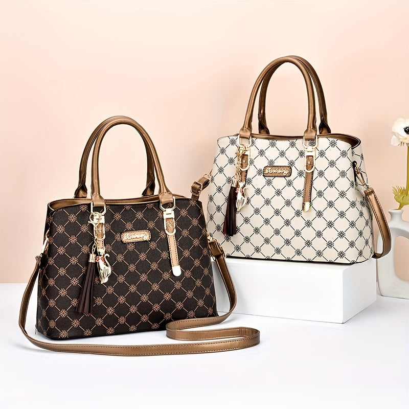 Mala de Ombro Feminina de Grande Capacidade – Elegante e Prática para Trabalho e Dia-a-Dia