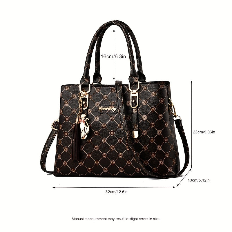 Mala de Ombro Feminina de Grande Capacidade – Elegante e Prática para Trabalho e Dia-a-Dia